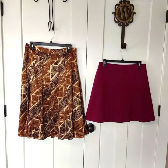 Skirt bundle- two skirts INC Int'l and Loft Sz 4 - Picture 1 of 12
